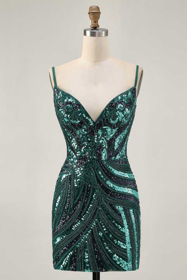 Sparkly Purple Strapless Tight Homecoming Dress - Image 12