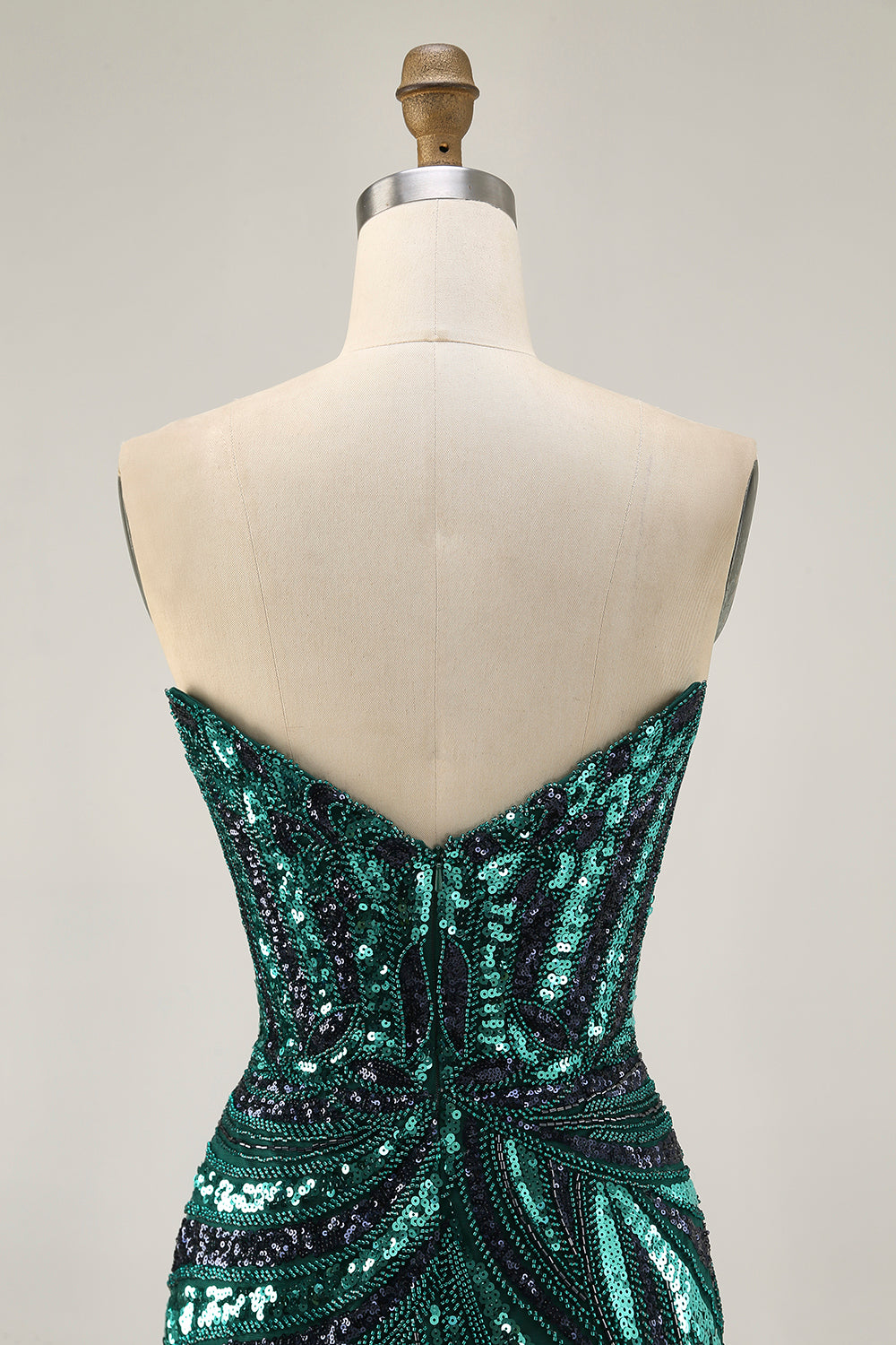 Sparkly Purple Strapless Tight Homecoming Dress - Image 15