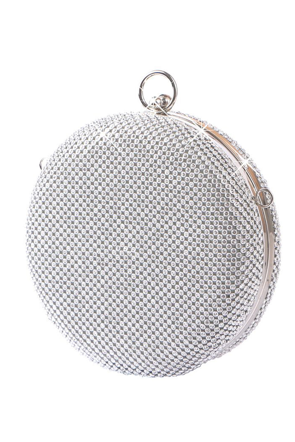 Sparkly Rhinestone Round Evening Party Handbag - Image 4