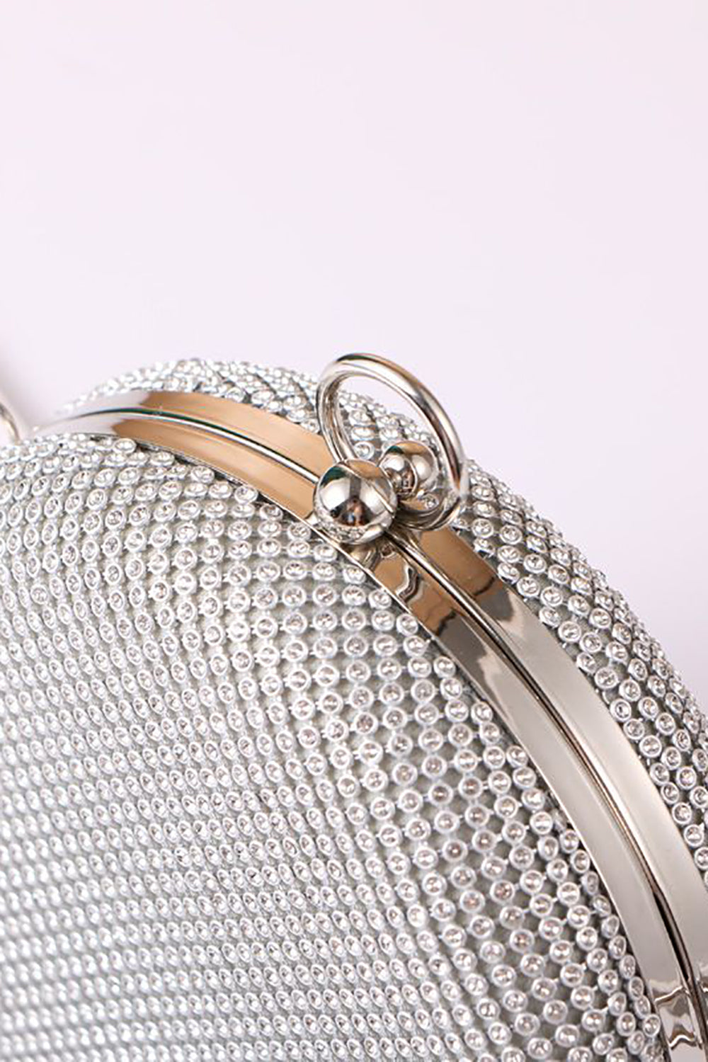 Sparkly Rhinestone Round Evening Party Handbag - Image 3