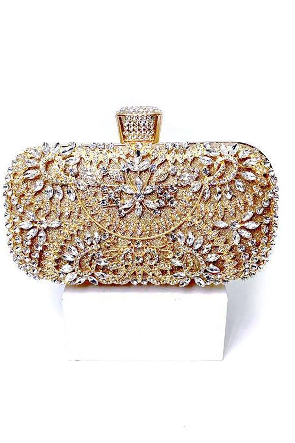 Sparkly Rhinestone Black Evening Party Handbag - Image 7
