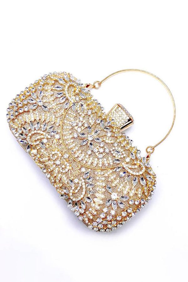 Sparkly Rhinestone Black Evening Party Handbag - Image 8
