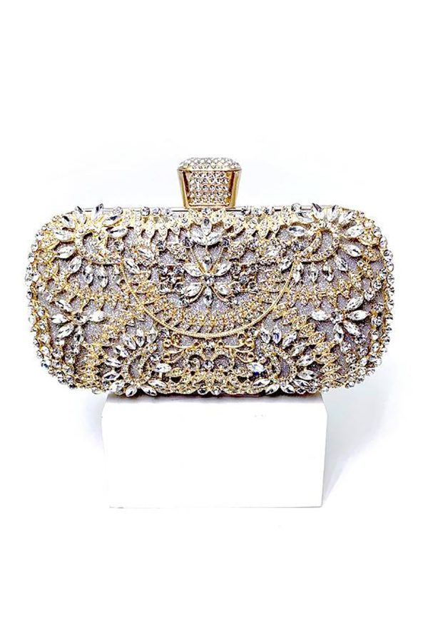 Sparkly Rhinestone Black Evening Party Handbag - Image 2