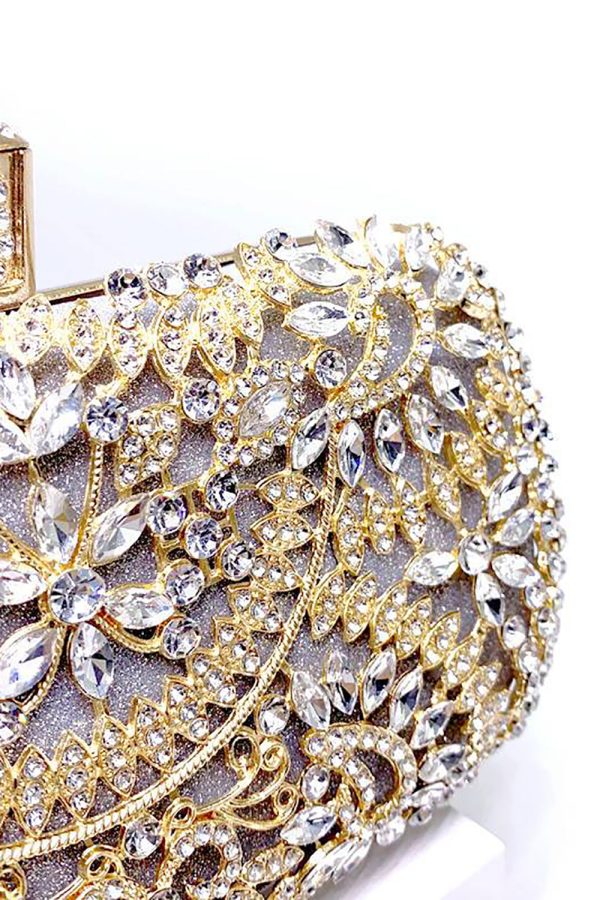 Sparkly Rhinestone Black Evening Party Handbag - Image 6