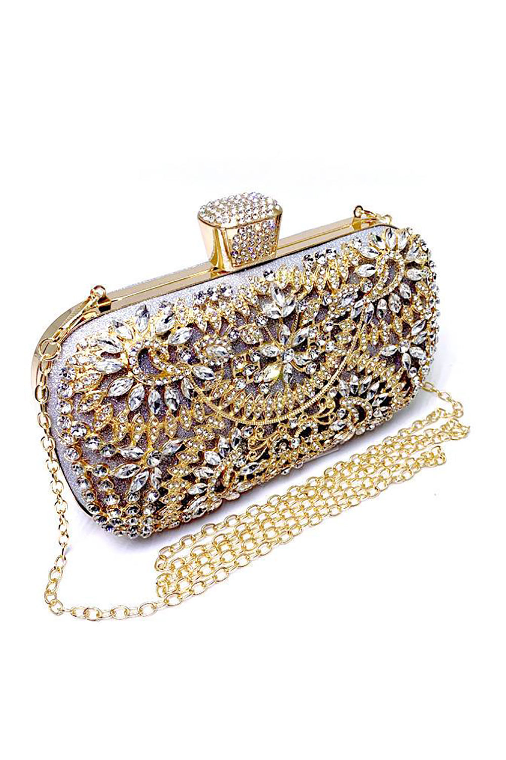 Sparkly Rhinestone Black Evening Party Handbag - Image 5