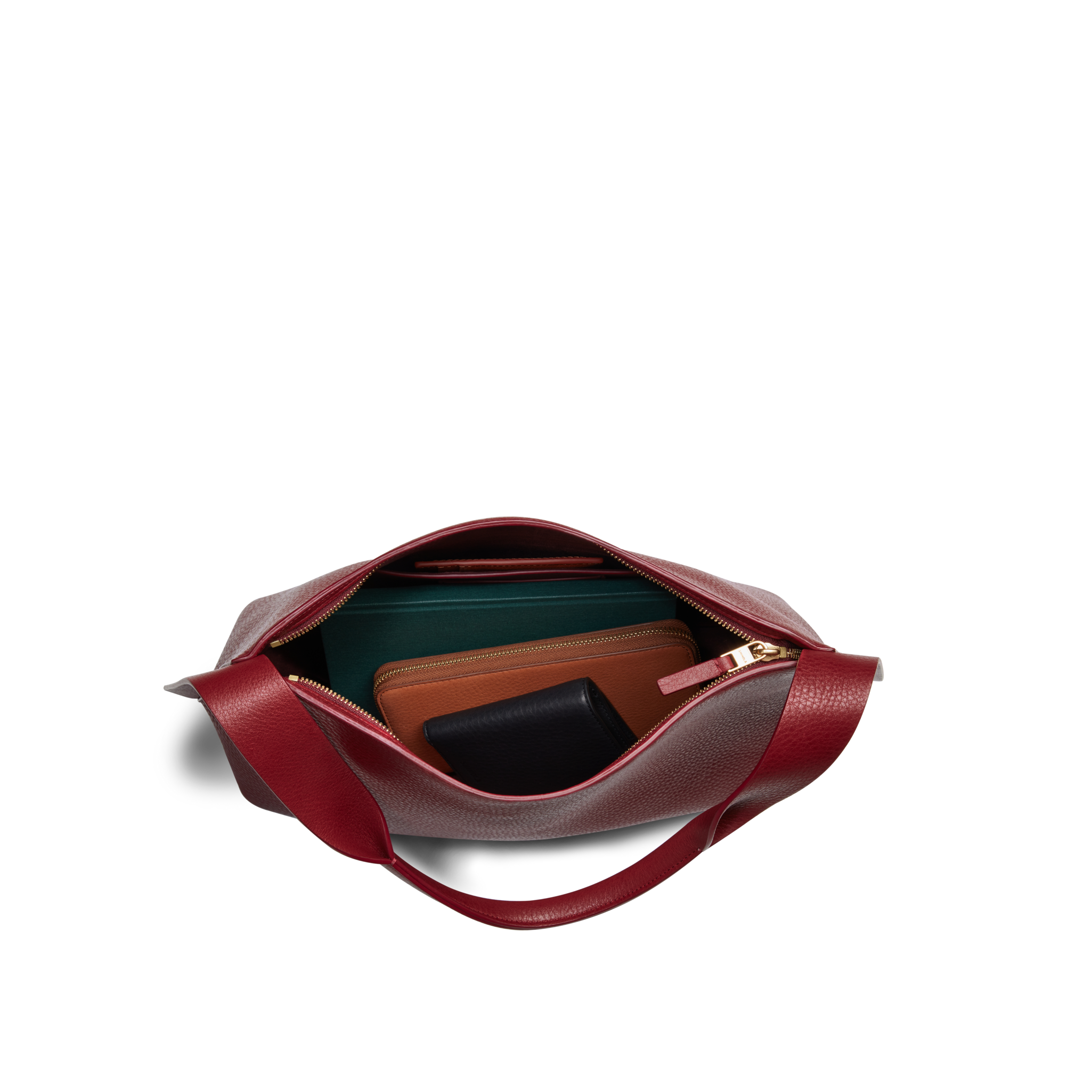 Medium Derby Shoulder Bag - Ruby - Image 5