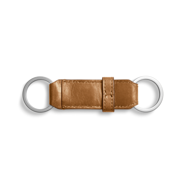 Leather Valet Key Fob - Brown - Image 2
