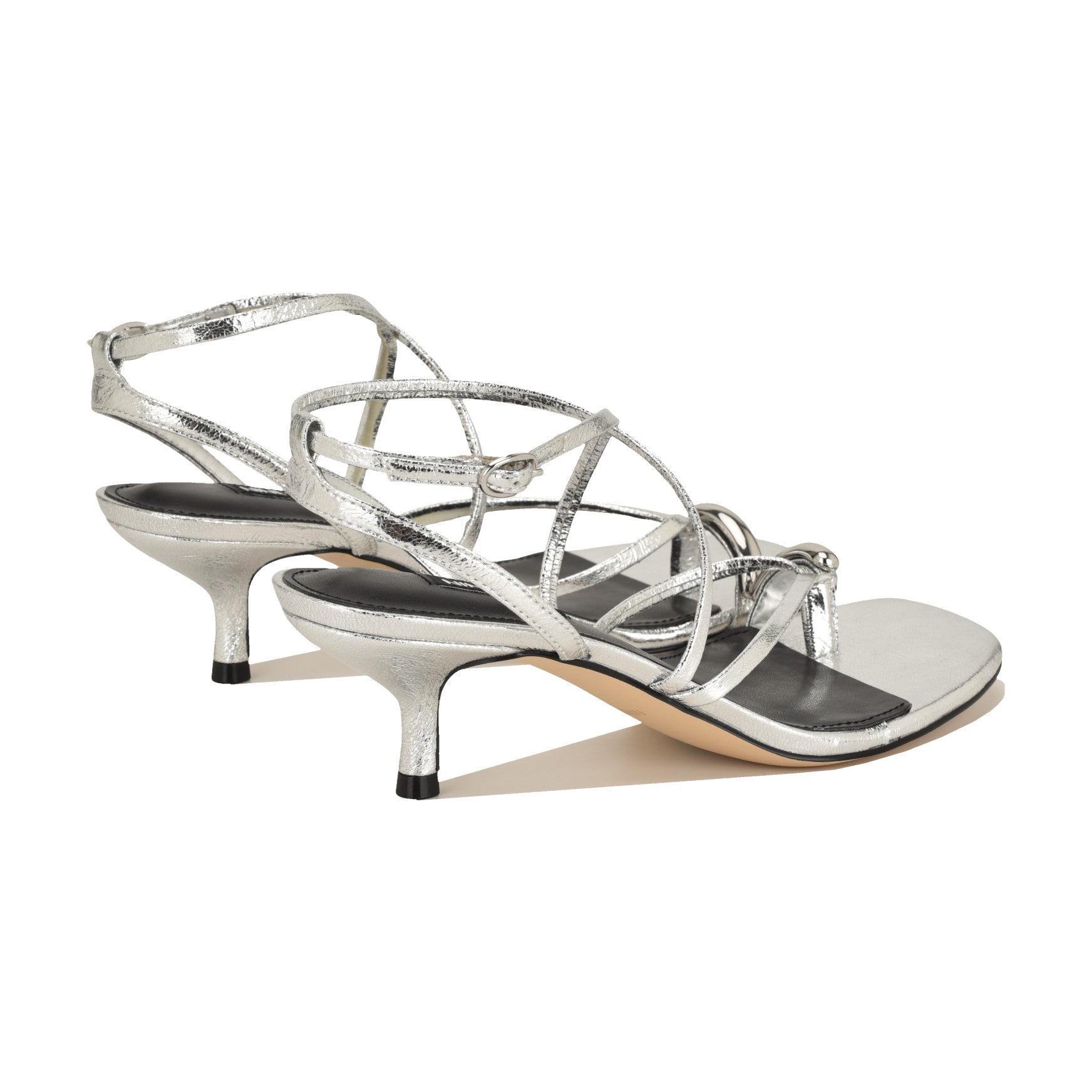 Mays Strappy Kitten Heel Sandals - Image 3