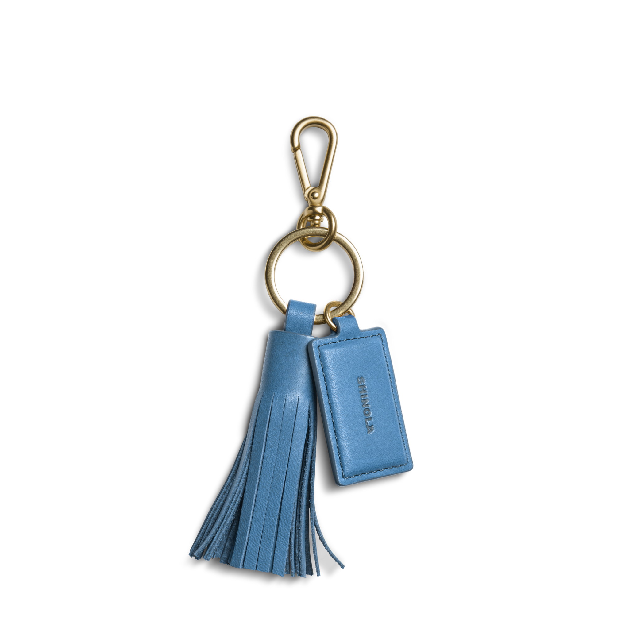 Leather Tassel Keychain - River - Image 1