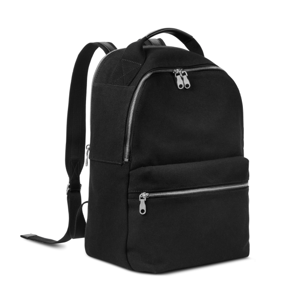 Runwell Canvas Backpack - Black - Image 2