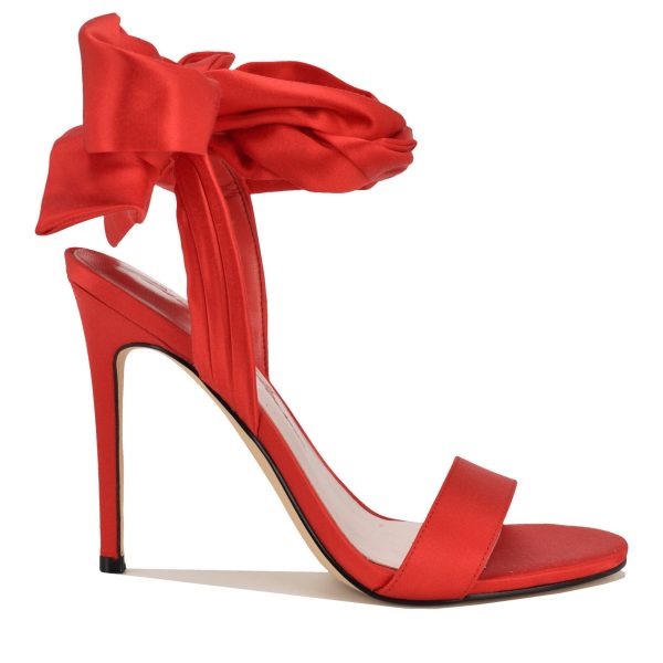 Marilyn Monroe M-Monroe Ankle Wrap Satin Sandals