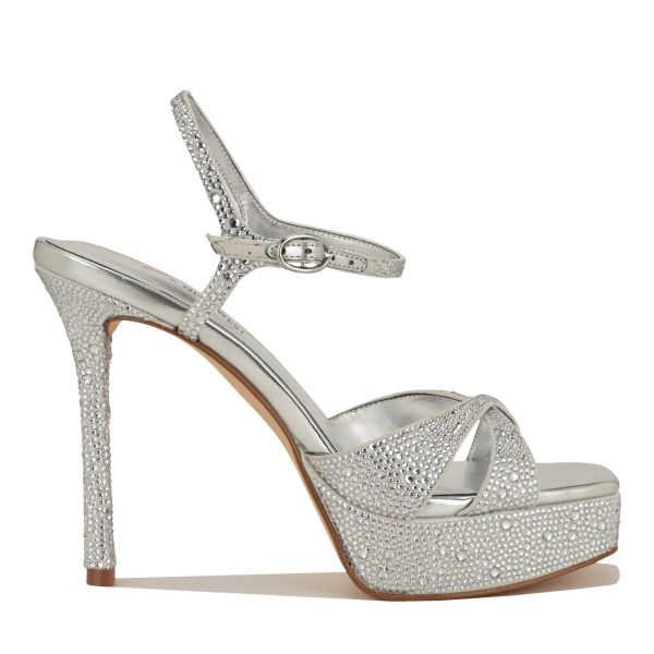 Marilyn Monroe Talent Platform Rhinestone Sandals - Image 1