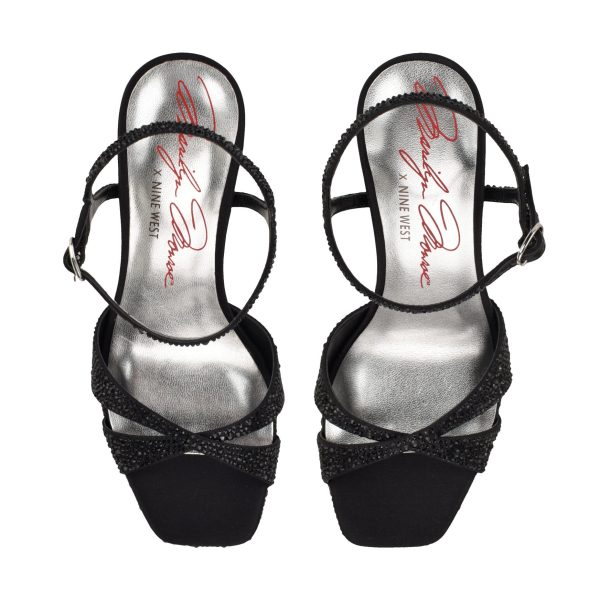 Marilyn Monroe Talent Platform Rhinestone Sandals - Image 5