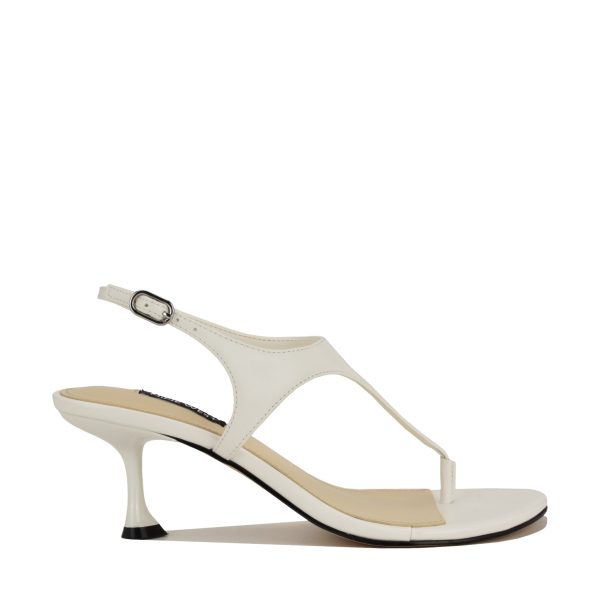 Noir Heeled Thong Sandals - Image 1