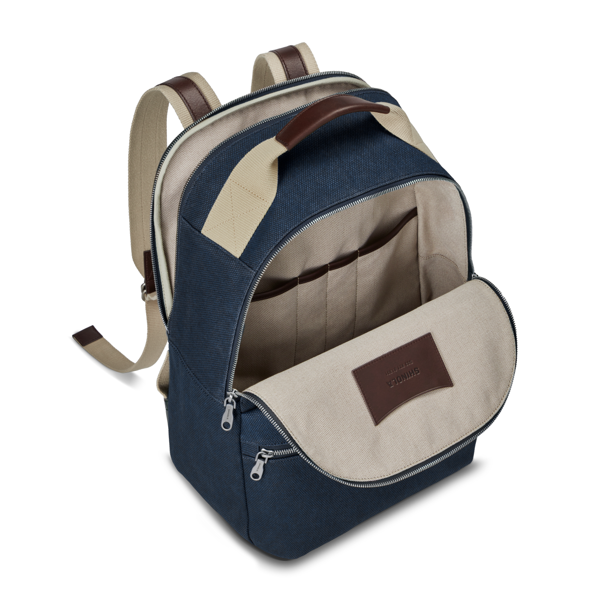 Runwell Canvas Backpack - Navy - Image 3