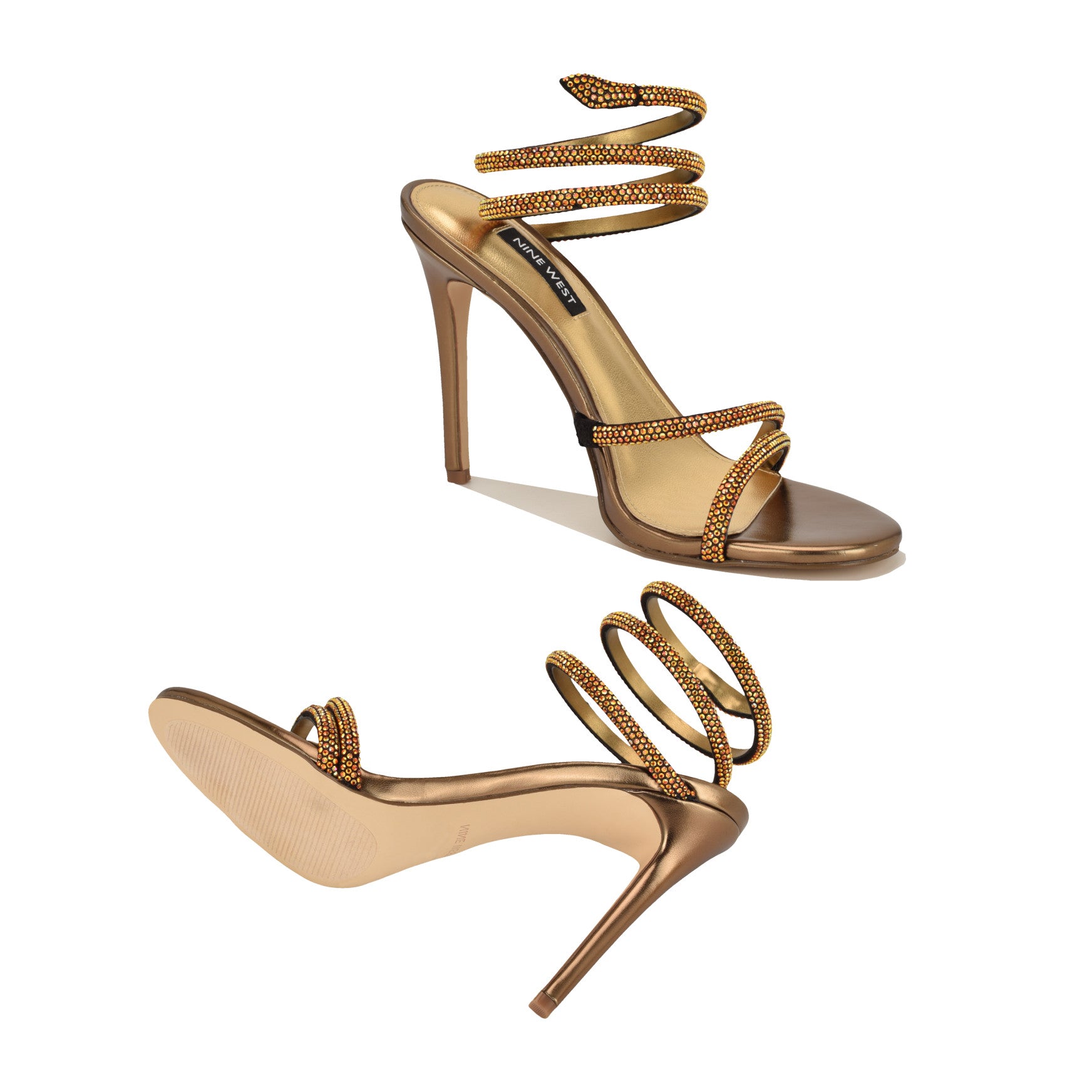 Maskil Ankle Wrap Heeled Sandals - Image 4