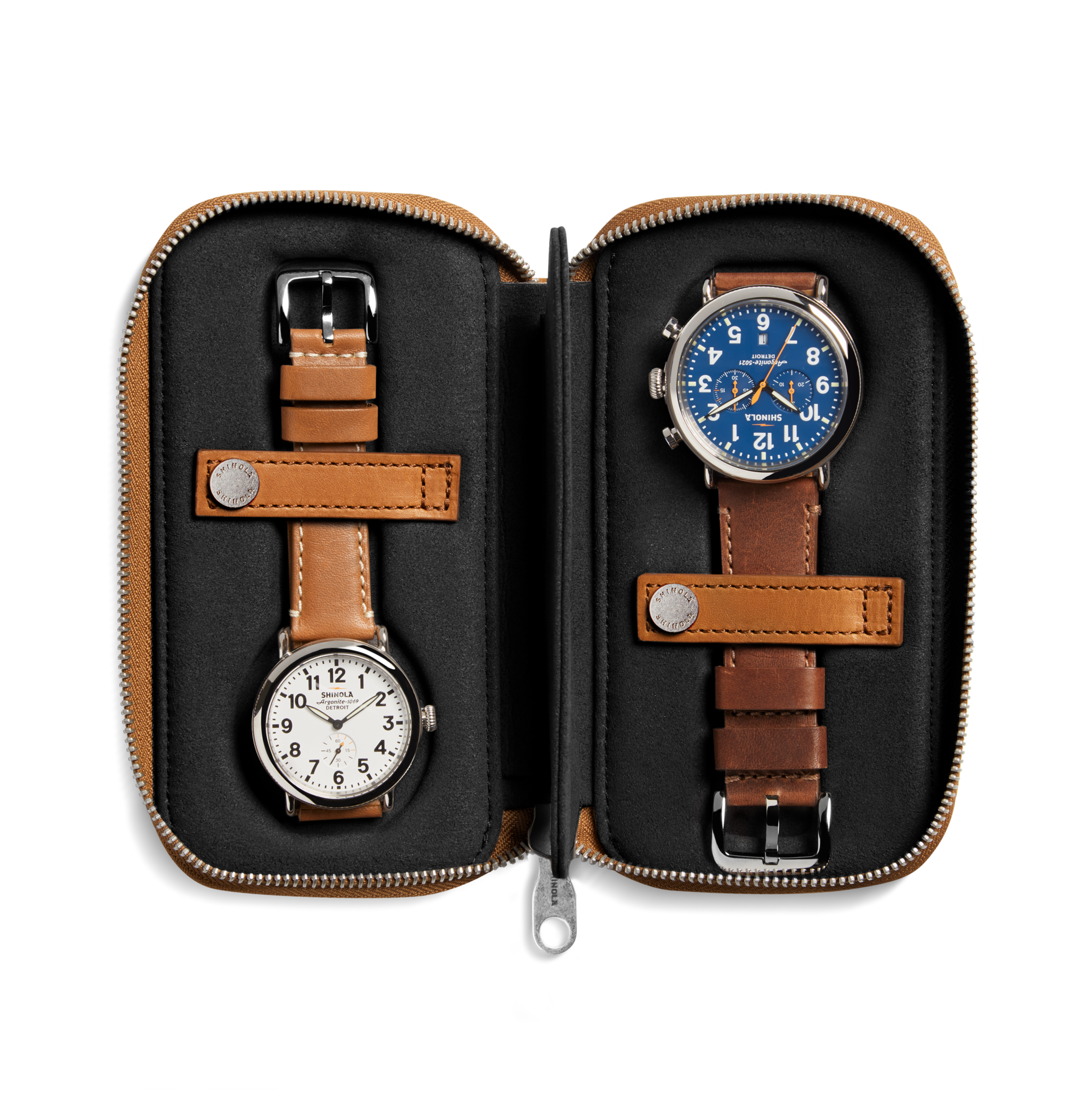 Travel Watch Case - Tan - Image 3