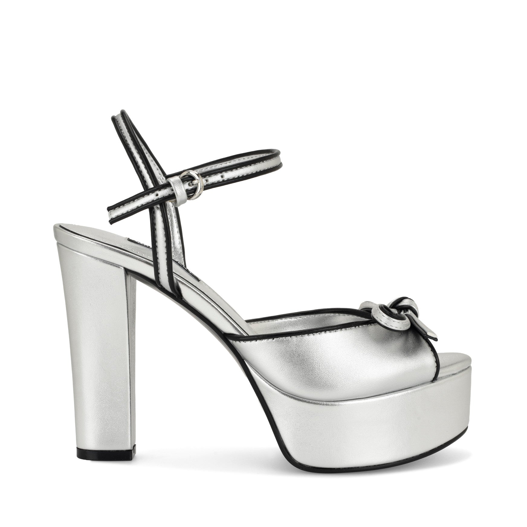 Nessle Platform Bow Sandals - Image 1