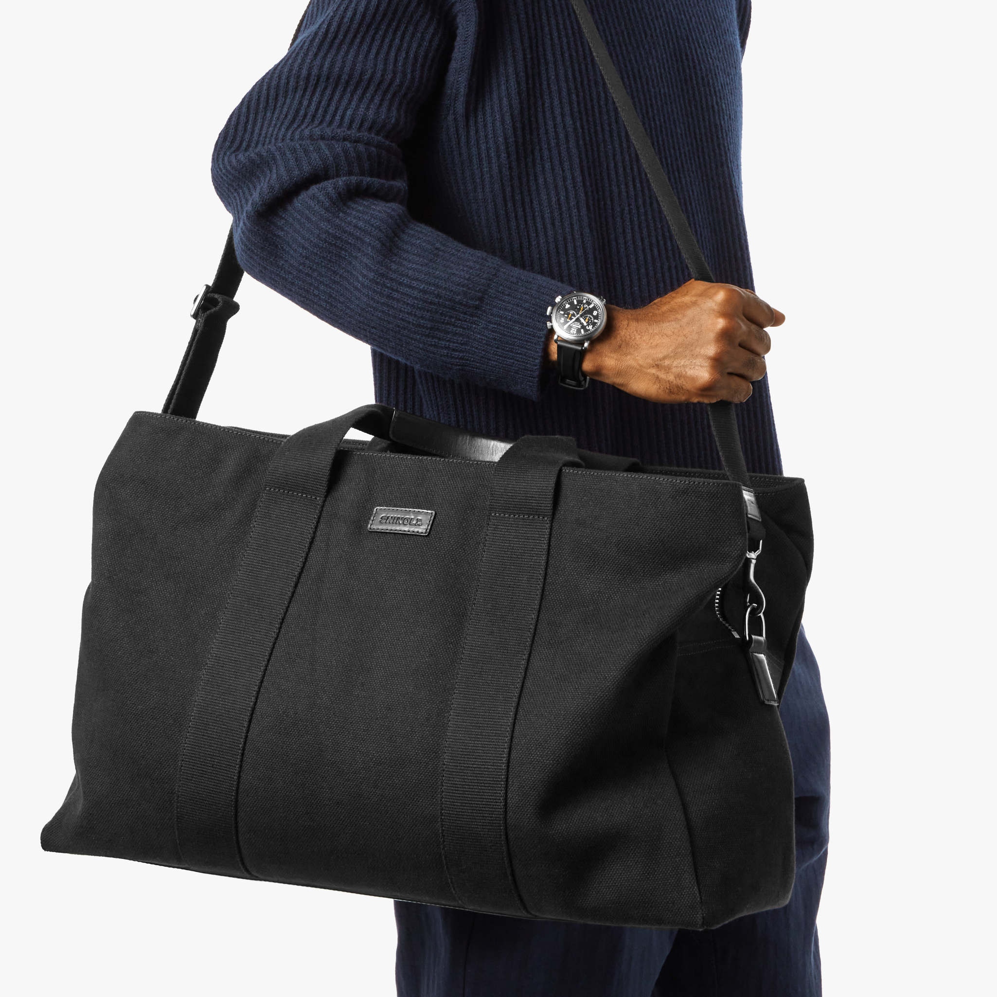 Runwell Canvas Duffle Bag - Black - Image 2