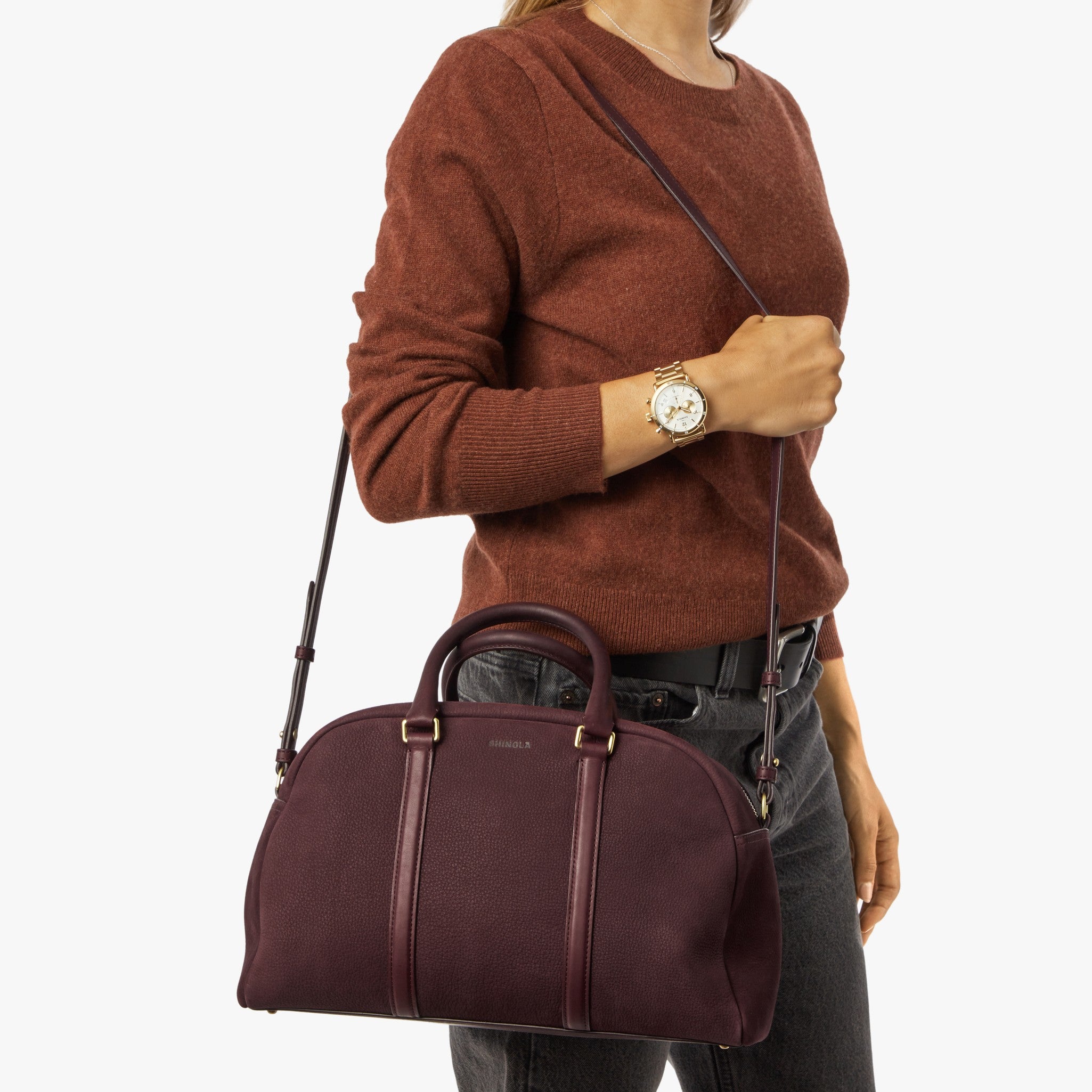 Runwell Satchel - Merlot - Image 2
