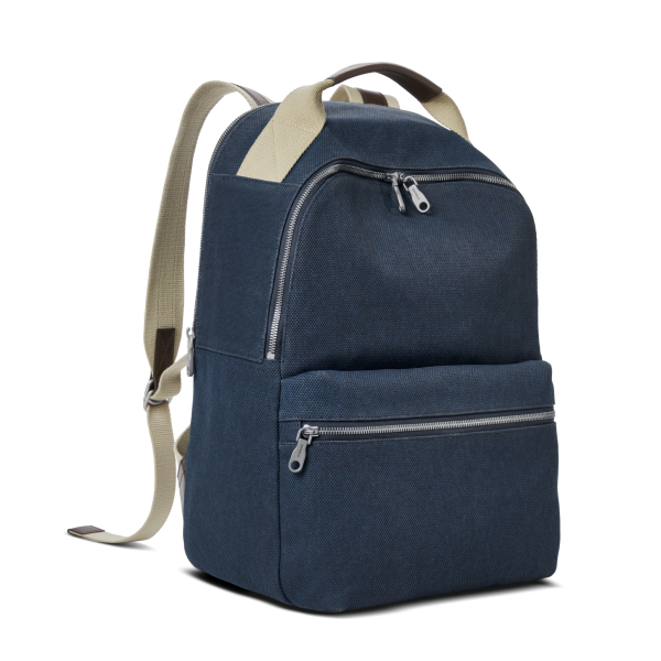 Runwell Canvas Backpack - Navy - Image 2