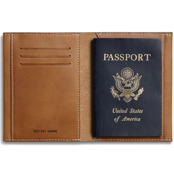 Passport Holder - Tan - Image 3