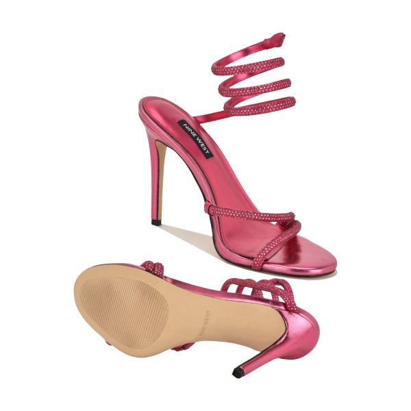Maskil Ankle Wrap Heeled Sandals - Image 4