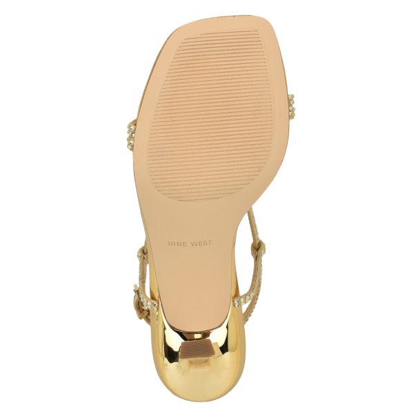 Vallan Strappy Rhinestone Sandals - Image 5