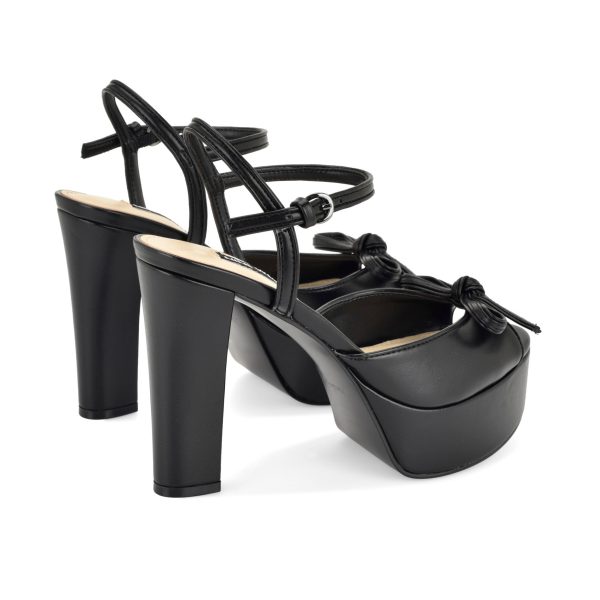 Nessle Platform Bow Sandals - Image 3