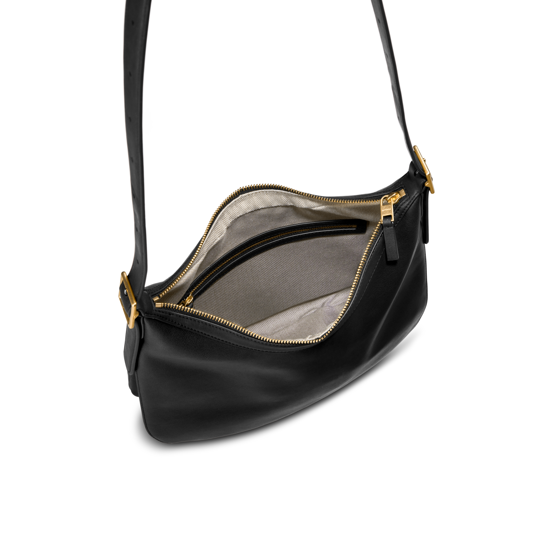Medium Bixby Crossbody - Black - Image 4