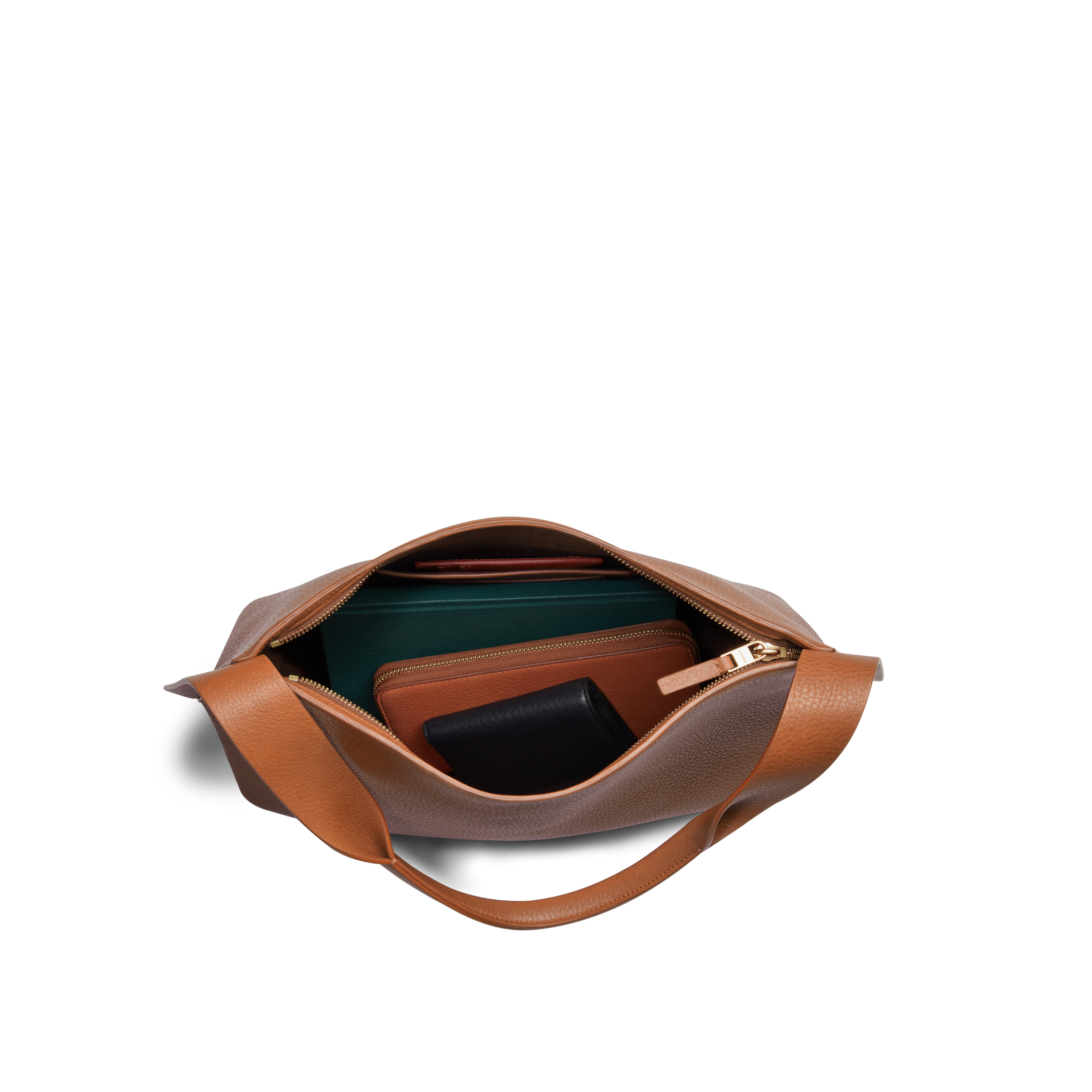 Medium Derby Shoulder Bag - Tan - Image 6