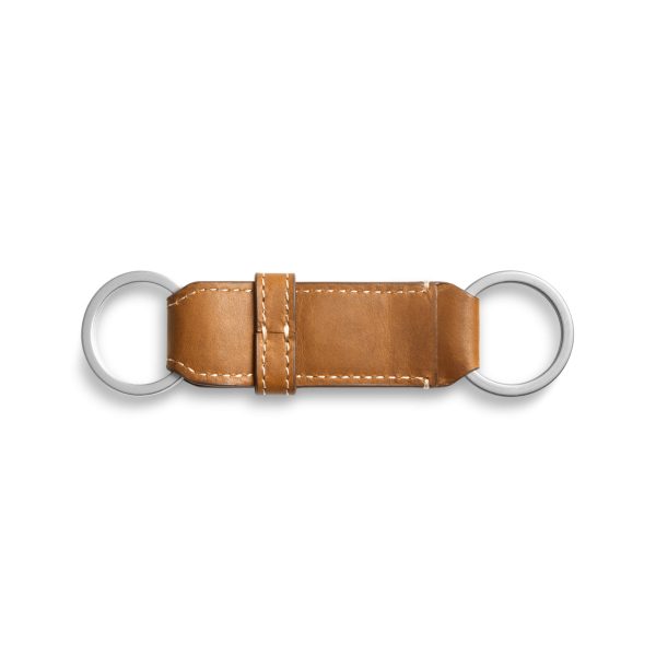 Leather Valet Key Fob - Tan - Image 2