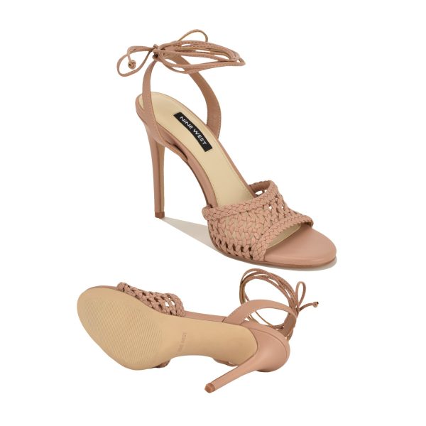 Merta Ankle Wrap Woven Sandals - Image 4