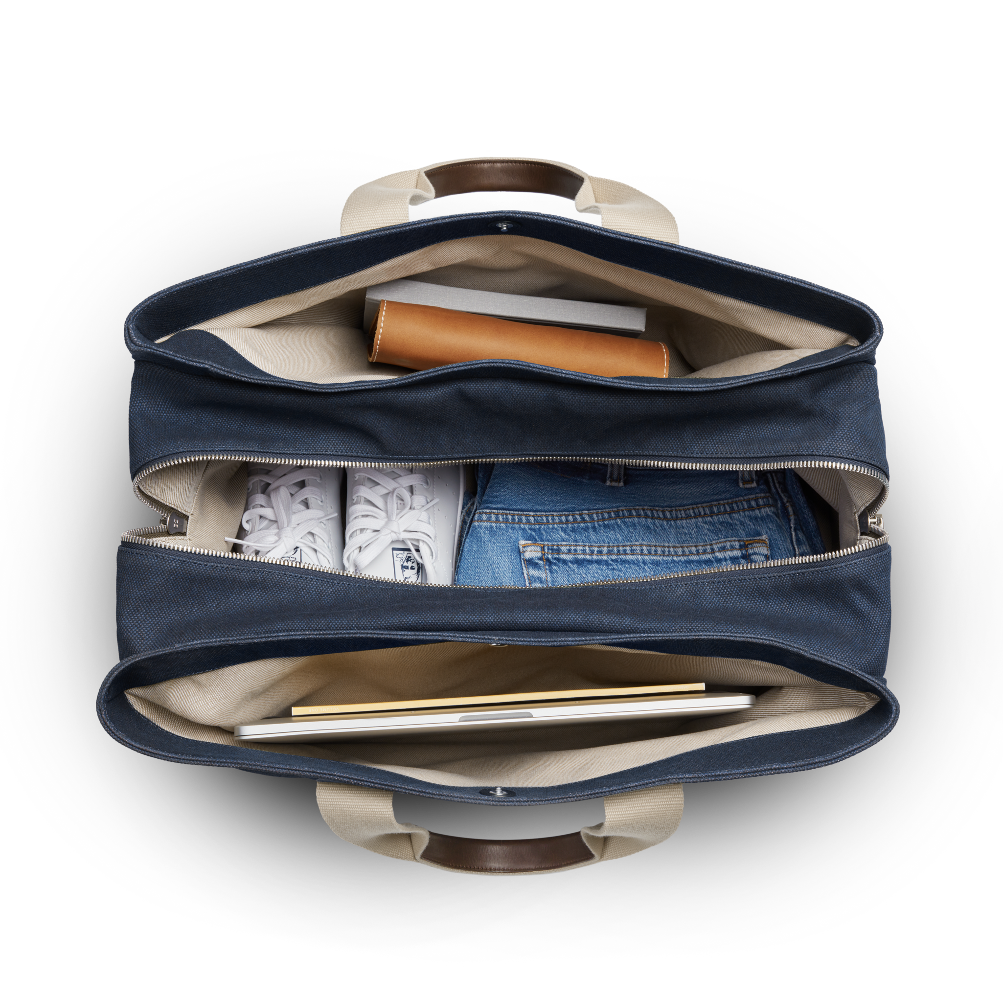 Canvas Duffle - Navy - Image 4
