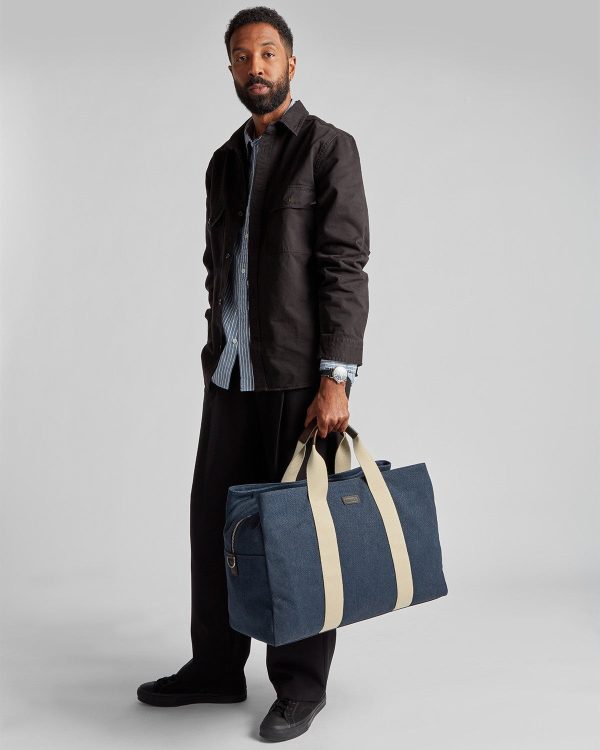 Canvas Duffle - Navy - Image 2