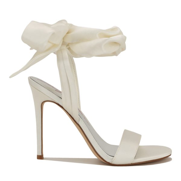 Marilyn Monroe M-Monroe Ankle Wrap Satin Sandals - Image 1