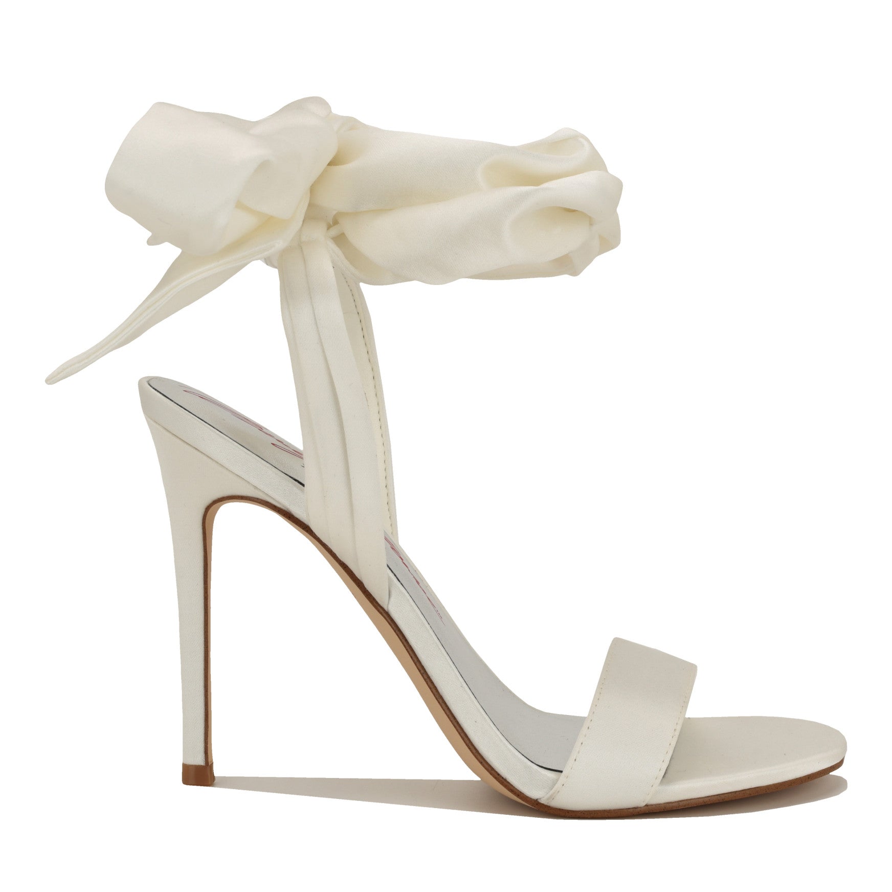 Marilyn Monroe M-Monroe Ankle Wrap Satin Sandals - Image 1