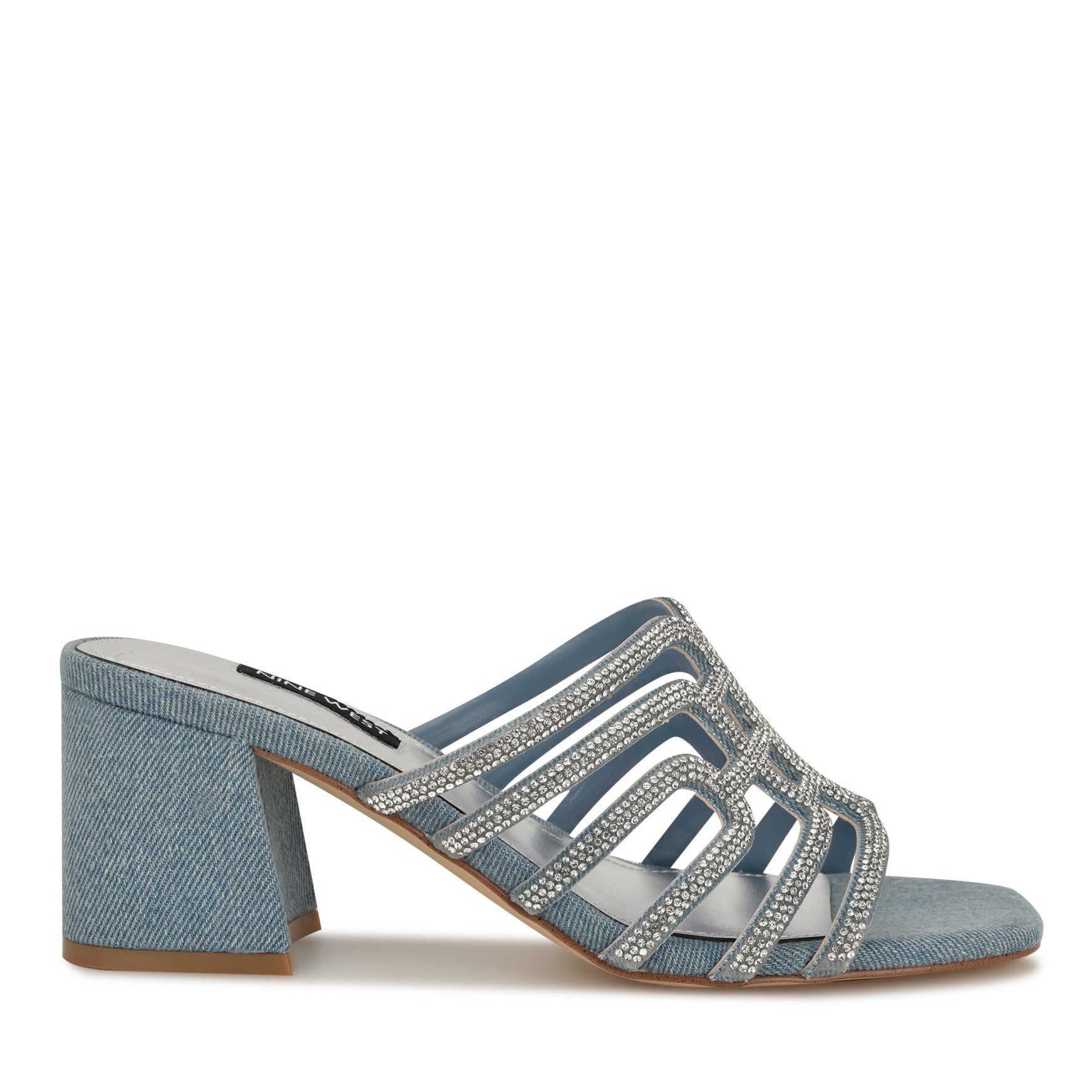 Grassa Block Heel Embellished Sandals - Image 1