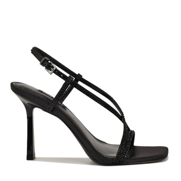 Vallan Strappy Rhinestone Sandals