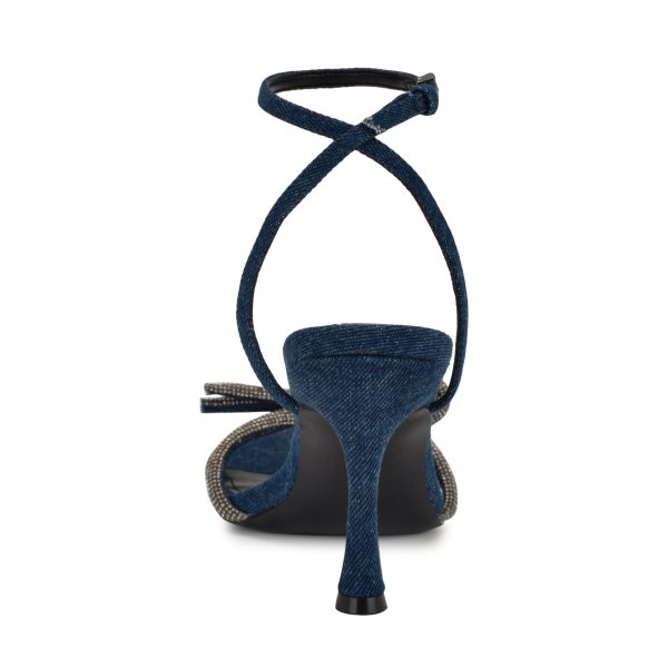 Ivid Rhinestone Bow Sandals - Image 4
