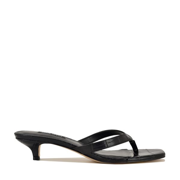 Cassa Thong Kitten Heel Sandals