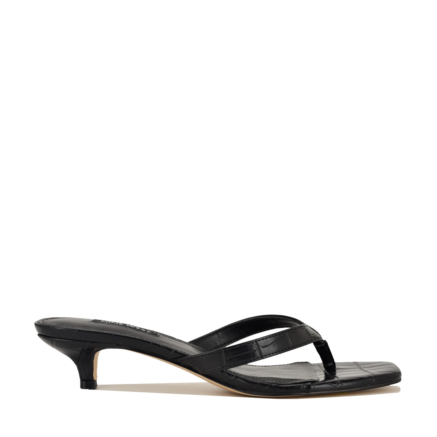 Cassa Thong Kitten Heel Sandals - Image 1