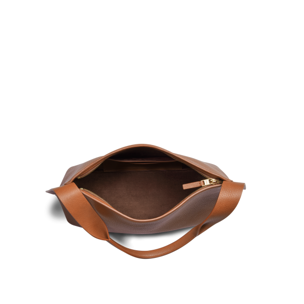 Medium Derby Shoulder Bag - Tan - Image 5