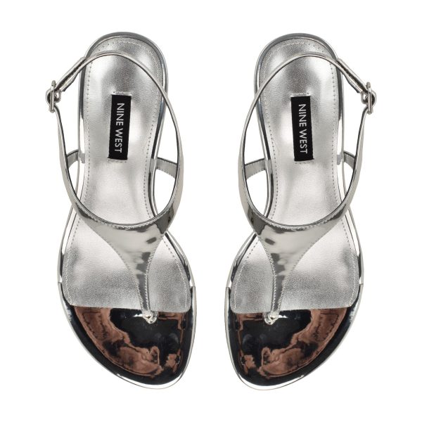 Noir Heeled Thong Sandals - Image 5