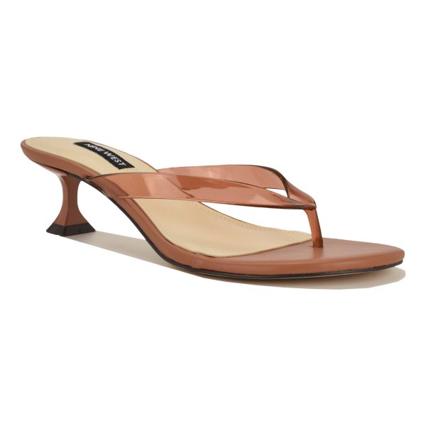 Crisee Heeled Jelly Thong Sandals - Image 2