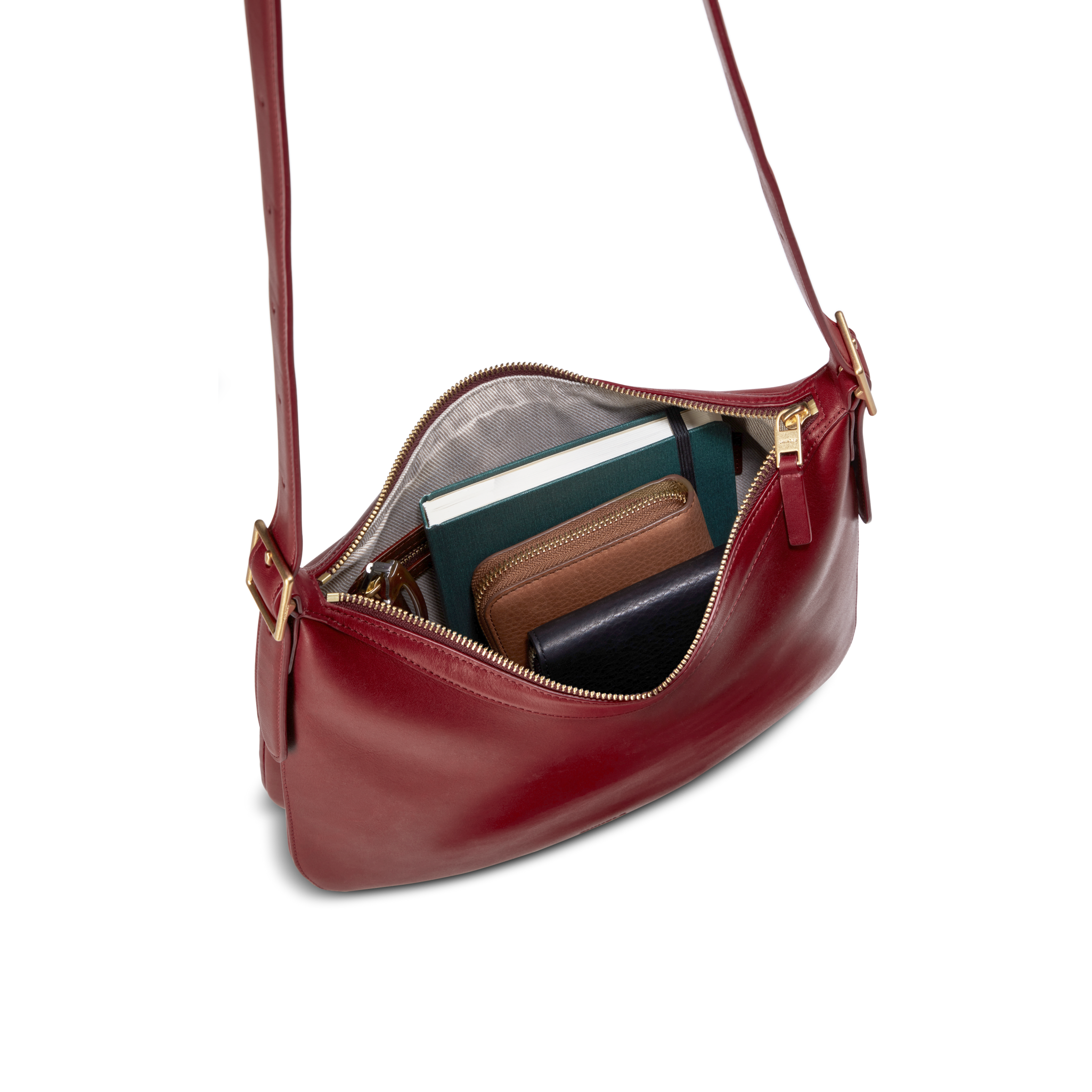 Medium Bixby Crossbody - Ruby - Image 5