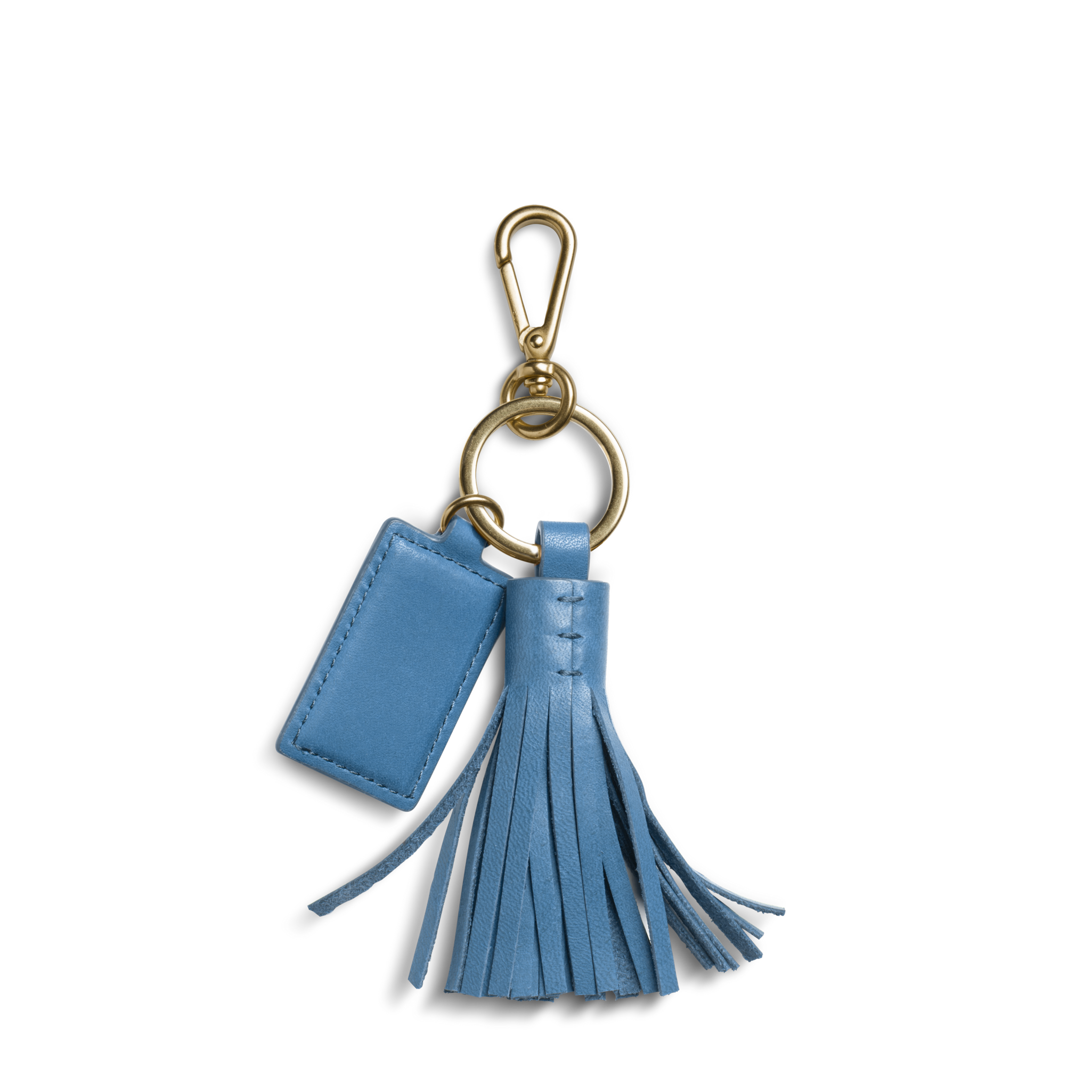 Leather Tassel Keychain - River - Image 2