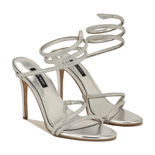 Maskil Ankle Wrap Heeled Sandals - Image 2