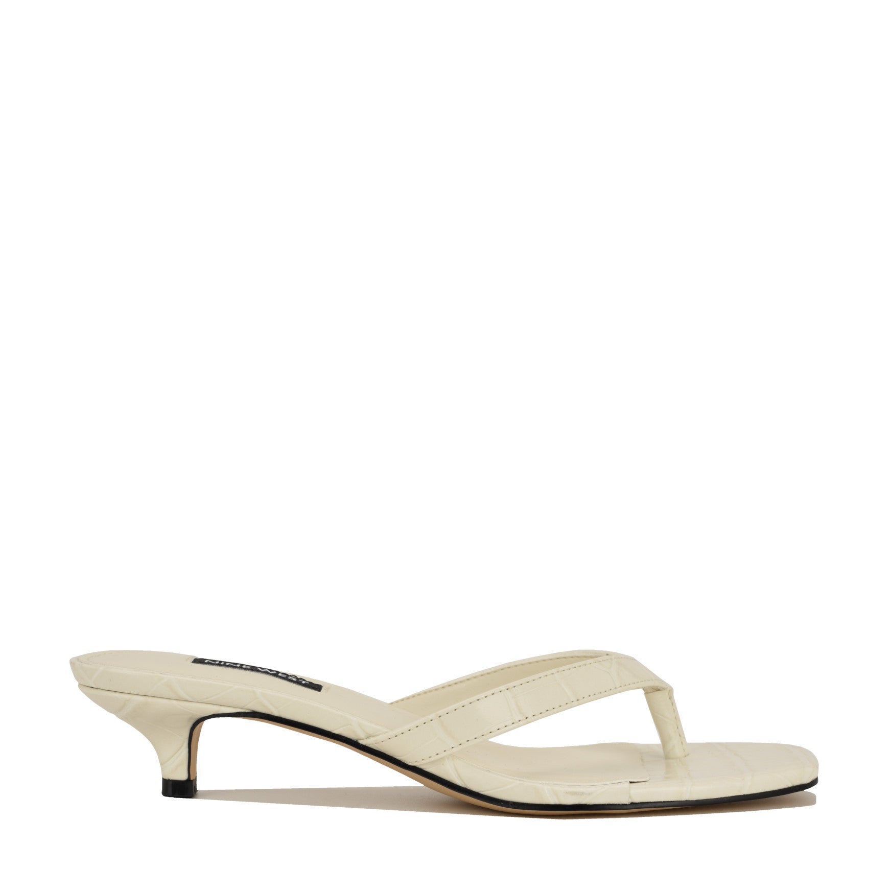 Cassa Thong Kitten Heel Sandals - Image 1
