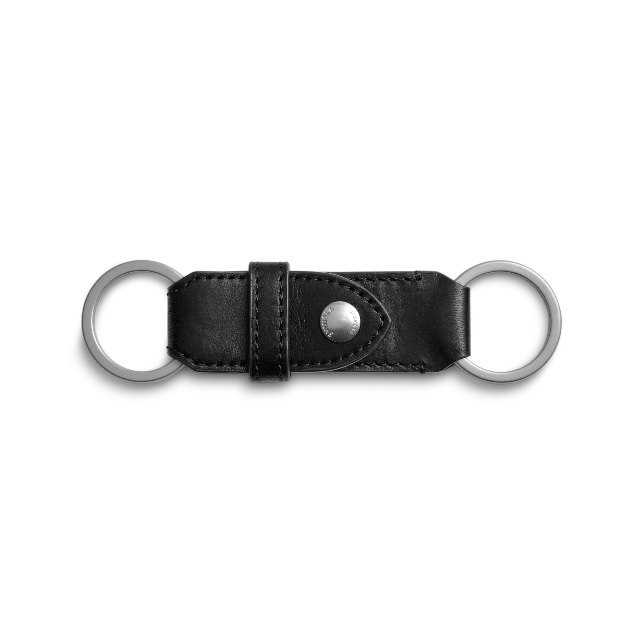 Leather Valet Key Fob - Black - Image 1